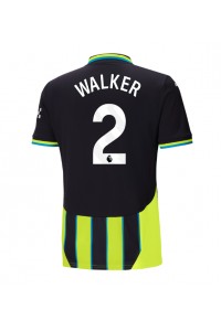 Manchester City Kyle Walker #2 Fotballdrakt Borte Klær 2024-25 Korte ermer